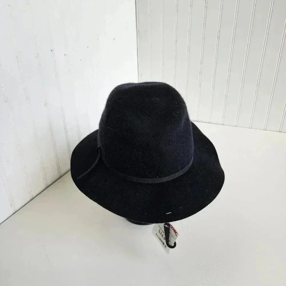 NWT House Of Harlow 1960 100% Black Wool Floppy Hat Womens Band Brand New main image 11